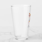 Personalisierter Libellen-Splatter Glas (Rechts)