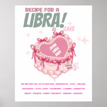 Personalisierter Libra-Sternzeichen-Kuchen Name