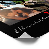 Personalisierter LIEBE für Fotocollage-Geschenk fü Poster (Ecke)