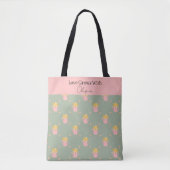 Personalisierter 'Liebe wächst mit dir'-Blumen-Tot Tasche (Vorderseite)