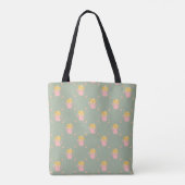 Personalisierter 'Liebe wächst mit dir'-Blumen-Tot Tasche (Rückseite)