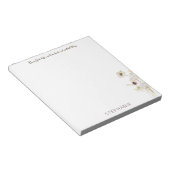 Personalisierter "Lieber Gott" Notepad mit White & Notizblock (angewinkelt)