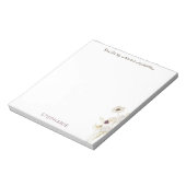 Personalisierter "Lieber Gott" Notepad mit White & Notizblock (Rotiert)