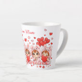 Personalisierter Liebestasse | Muttertags- und Val Milchtasse (Rechte Ecke)