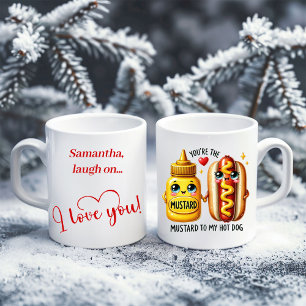 Personalisierter Liebestasse Süß Lustige Lebensmit Kaffeetasse