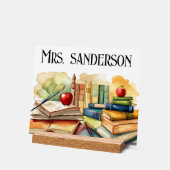 Personalisierter Lieblingslehrer Acrylschild (Winkel)