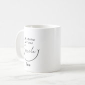 Personalisierter Life Is Better With Your Smile Be Kaffeetasse (Vorderseite Links)