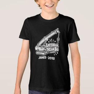 Personalisierter Lift Hoch Träume Groß Tri-Blend Shirt