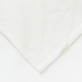 Personalisierter Lila Blumenstrauch Botanisch Fleecedecke (Ecke)