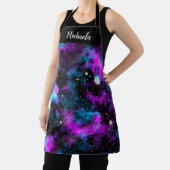 Personalisierter Lila Galaxy-Kosmos Schürze (InSitu)