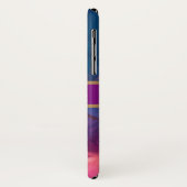 Personalisierter Lila Glitzer Imitate Foil Confett Case-Mate iPhone Hülle (Hinten/Links)