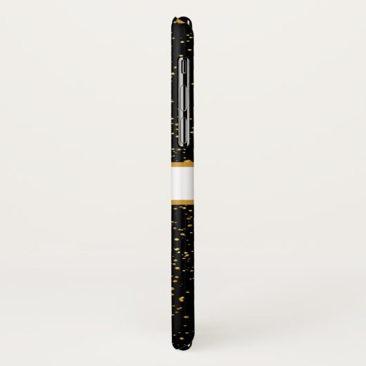 Personalisierter Lila Glitzer Imitate Foil Confett Case-Mate iPhone Hülle (Hinten/Links)