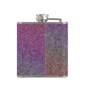 Personalisierter Lila Glitzer Individuell auf Ihr  Flachmann (Rückseite)