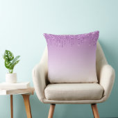 Personalisierter Lila Glitzer Kissen (Stuhl )