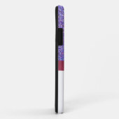 Personalisierter lila Glitzer, rosa Druckbogen Case-Mate iPhone Hülle (Hinten/Rechts)