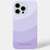 Personalisierter Lila Gradient Moderner Mädchennam Case-Mate iPhone Hülle (Rückseite)