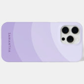 Personalisierter Lila Gradient Moderner Mädchennam Case-Mate iPhone Hülle (Rückseite (Horizontal))