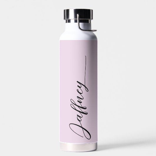 Personalisierter Lila Hintergrund Trinkflasche (Links)