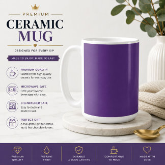 Personalisierter lila Kaffeebecher Kaffeetasse