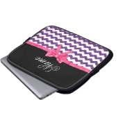 Personalisierter lila laptopschutzhülle (Vorne Knopf)