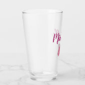 Personalisierter Lila Lippendruck Glas (Rechts)
