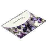 Personalisierter Lila Marmor Notizblock (Linke Seite)