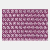 Personalisierter Lila Mauve Frohe Weihnachtsbaum Geschenkpapier Set (Vorderseite 3)