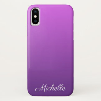 Personalisierter lila Ober Case-Mate iPhone Hülle