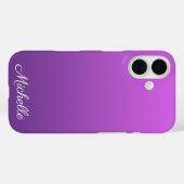 Personalisierter lila Ober Case-Mate iPhone Hülle (Rückseite (Horizontal))