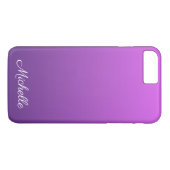 Personalisierter lila Ober Case-Mate iPhone Hülle (Rückseite (Horizontal))