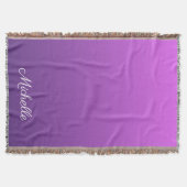Personalisierter lila Ober Decke (Vorderseite)