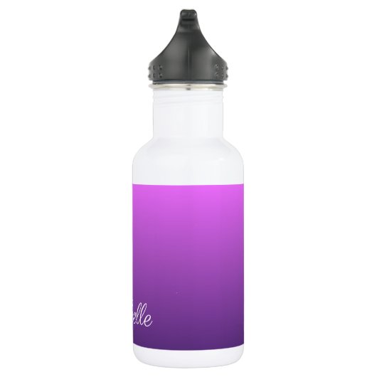 Personalisierter lila Ober Edelstahlflasche (Rechts)