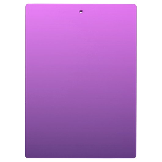 Personalisierter lila Ober Klemmbrett (Rückseite)