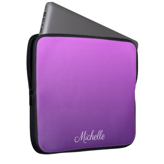 Personalisierter lila Ober Laptopschutzhülle (Vorne Rechts)