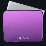 Personalisierter lila Ober Laptopschutzhülle<br><div class="desc">Personalisierter lila Ober</div>