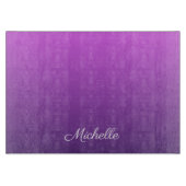 Personalisierter lila Ober Schneidebrett (Vorderseite)
