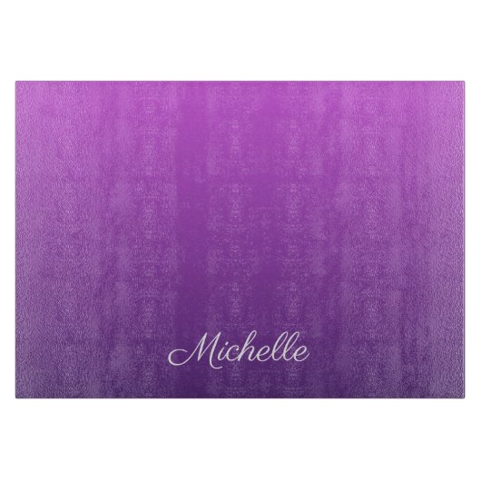 Personalisierter lila Ober Schneidebrett (Vorderseite)