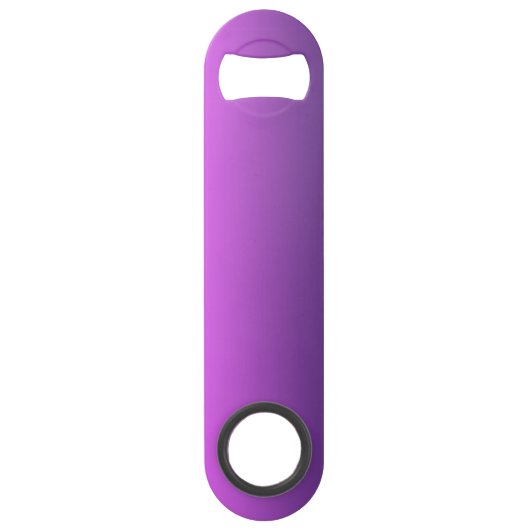 Personalisierter lila Ober Speed Flaschenöffner (Rückseite)