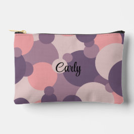 Personalisierter lila-rosa Molekül Toilettenbeutel Zubehörtasche