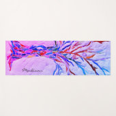 Personalisierter Lila rosa Yoga-Mat Yogamatte (Vorderseite (Horizontal))