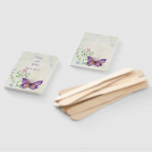 Personalisierter lila Schmetterling Fächer (Non-assembled)