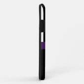 Personalisierter lila schwarzer Case-Mate iPhone hülle (Hinten/Rechts)