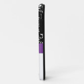 Personalisierter lila schwarzer Damast iPhone 5 Case-Mate iPhone Hülle (Hinten/Links)