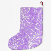Personalisierter Lila Strumpf Kleiner Weihnachtsstrumpf (Rückseite)