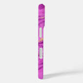 Personalisierter Lila und rosa Marmor Case-Mate iPhone Hülle (Rückseite / Rechts)
