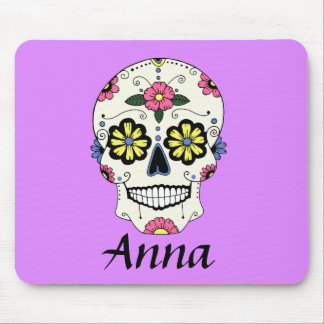 Personalisierter Lila Zuckerkulpad Mousepad