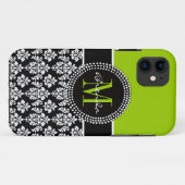 Personalisierter Limoner grüner schwarzer Case-Mate iPhone Hülle (Rückseite (Horizontal))