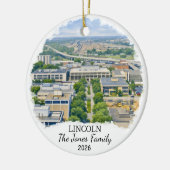 Personalisierter Lincoln-Schmuck, Benutzerdefinier Keramik Ornament (Links)