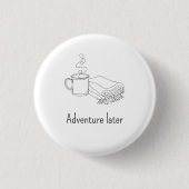 Personalisierter Linienkunst-Camping-Mug-Button Button (Vorderseite)