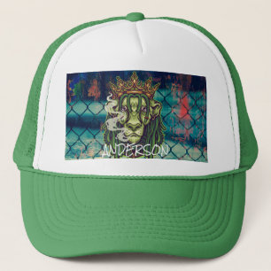 Personalisierter LION WEED KING Trucker Hat Truckerkappe